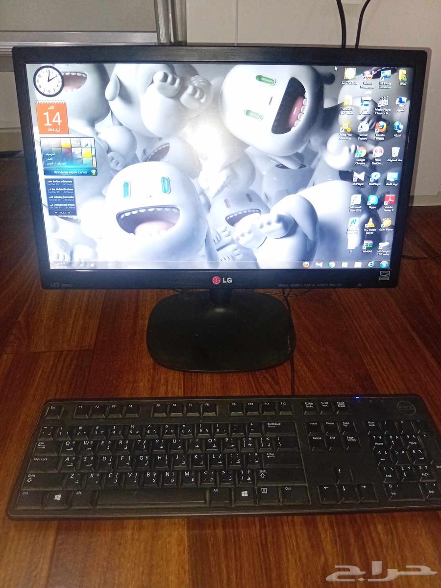 كمبيوتر مكتبي من شركه ديل وشاشه ال جي. هاردسك 25064401008312321111
