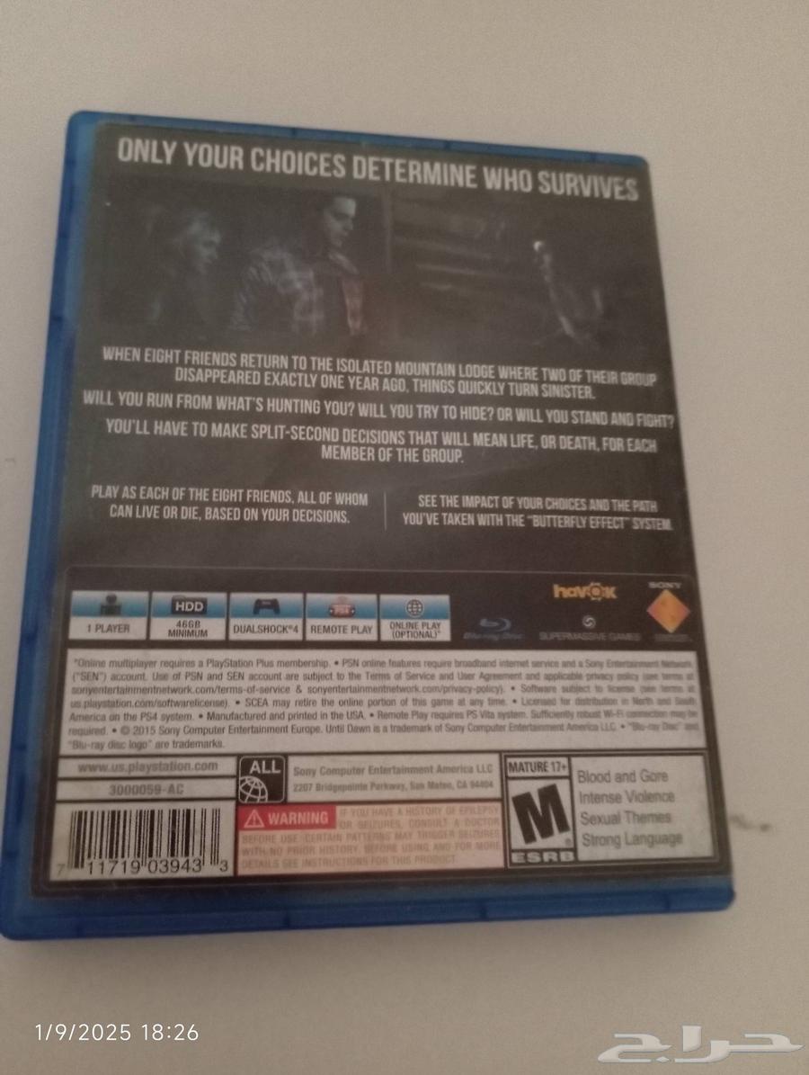 شريط سوني 4 للبيع64402595122307112