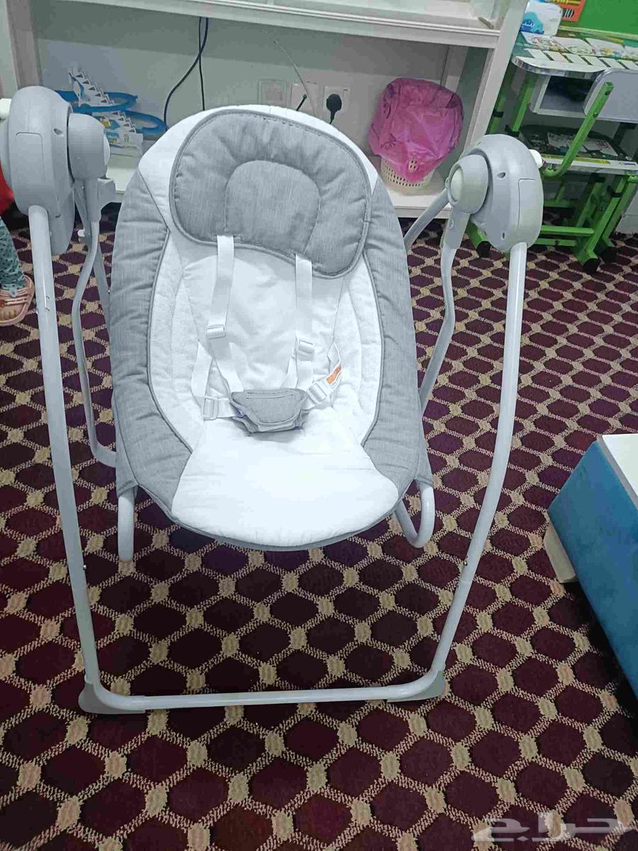 هزاز وكرسي أطفال بالكهرباء 3سرعات كالجديد64403040084867113