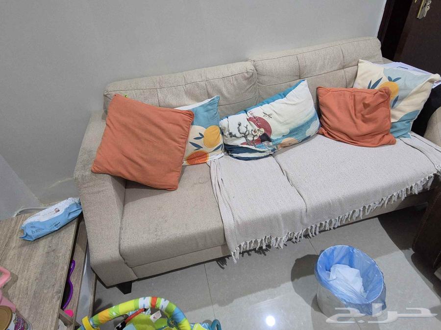 كنب من هوم سنتر للبيع ب400 رال64403300207107112