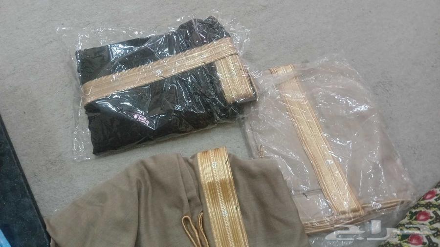 ثلاثه بشوت سوريه اسود والثاني بني والثالث كحلي جديده بقراطيس64401869862659110