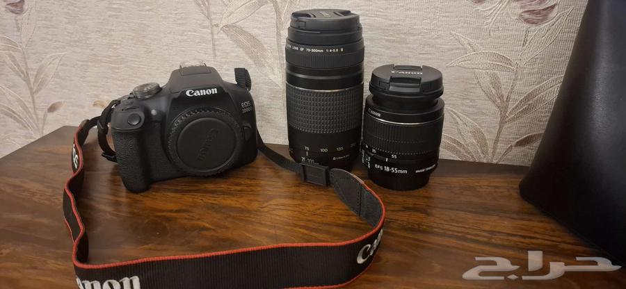 للبيع  كاميرا كانون Canon EOS 2000D   بسعر ثابت 2000 ريال63619649921667111