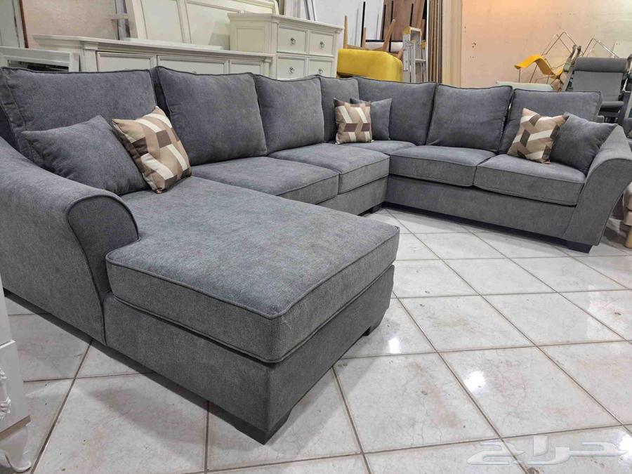 كنب مودرن راقي ماركة ايشلي حرفU64404666826499111