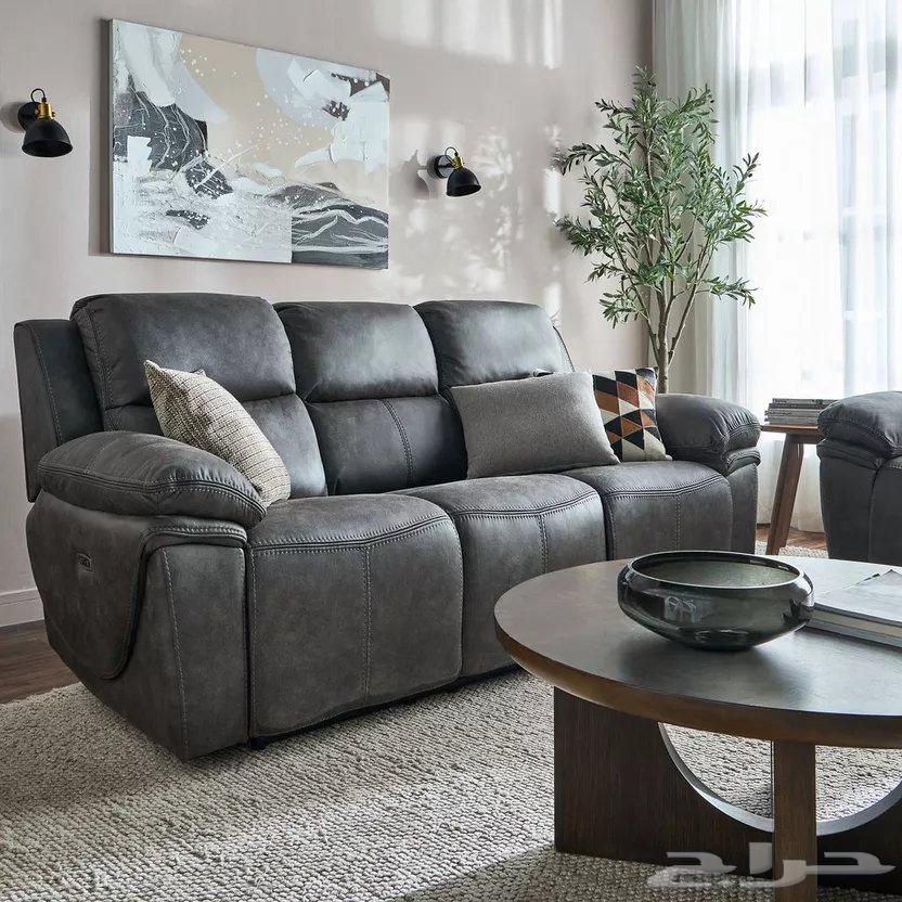 طقم كنب استرخاء كهربائي 3و2 جديد هوم سنتر64402969350914110