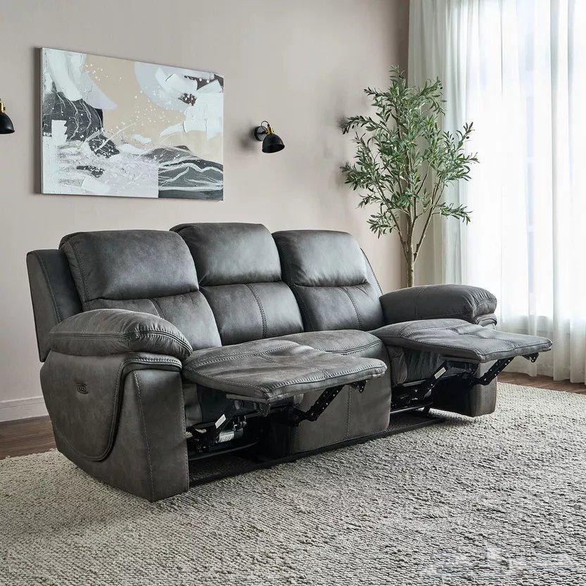 طقم كنب استرخاء كهربائي 3و2 جديد هوم سنتر64402969350914114