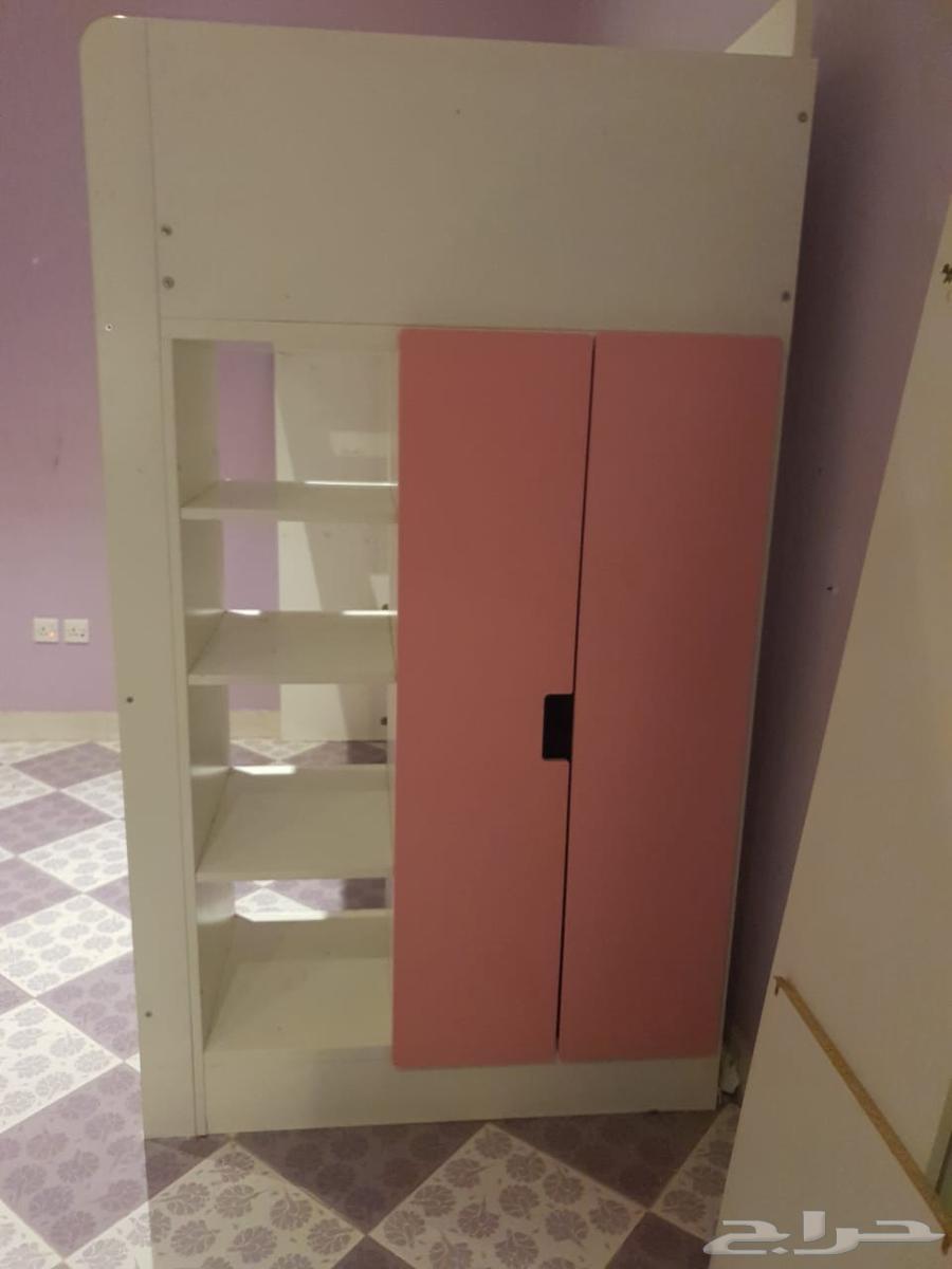 سرير ايكيا دورين مع سرير إيكيا أطفال و عدد إثنين دولاب إيكيا64401480844801111