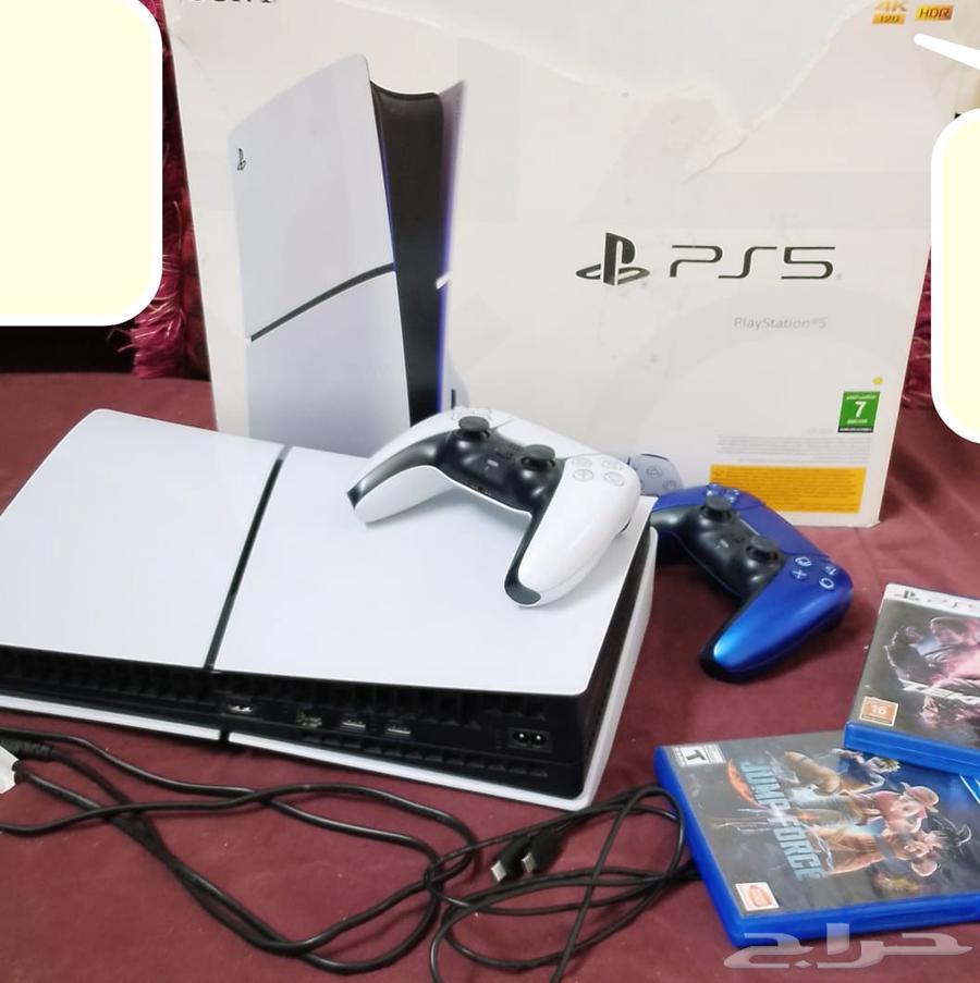 بلاسيشن5 سليم   2 يد بلاستيشن5 شركة سوني  شريطين64471540186369110