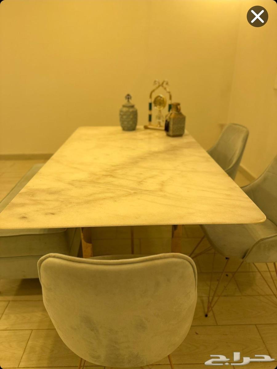 طاولة طعام رخام من هوم سنتر64470580064001111