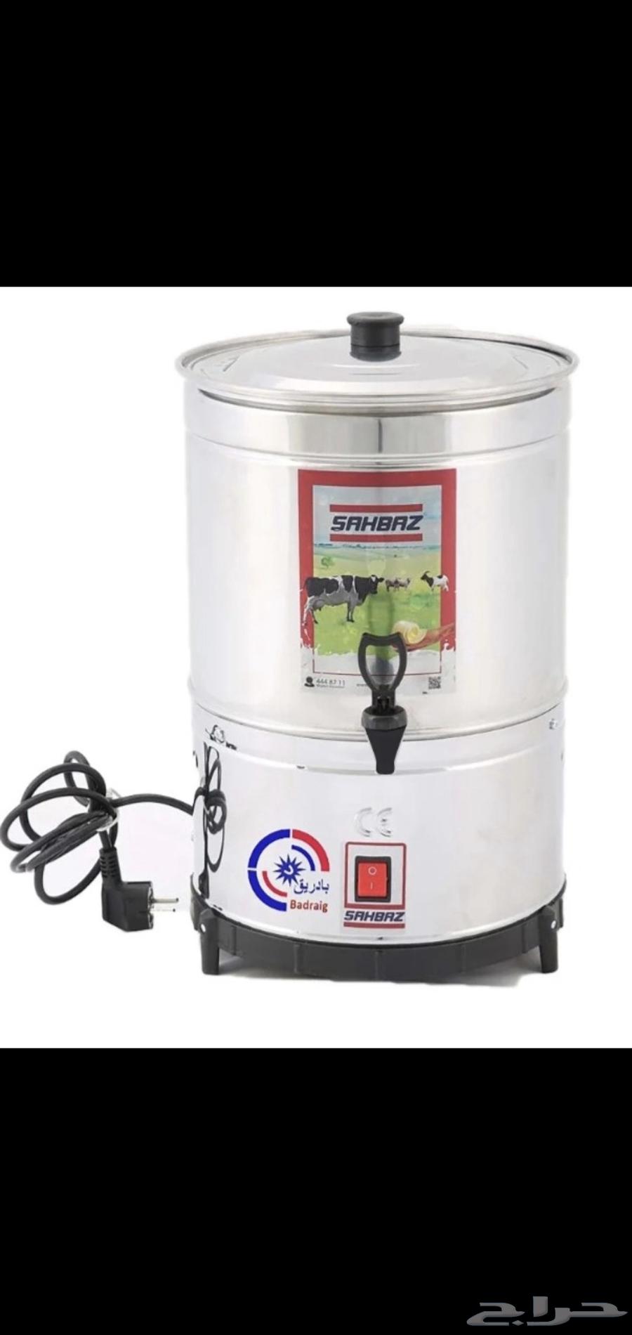 خضاضة حليب استيل صناعة تركي مقاس 20 لتر جديد بكرتون64466277657731110