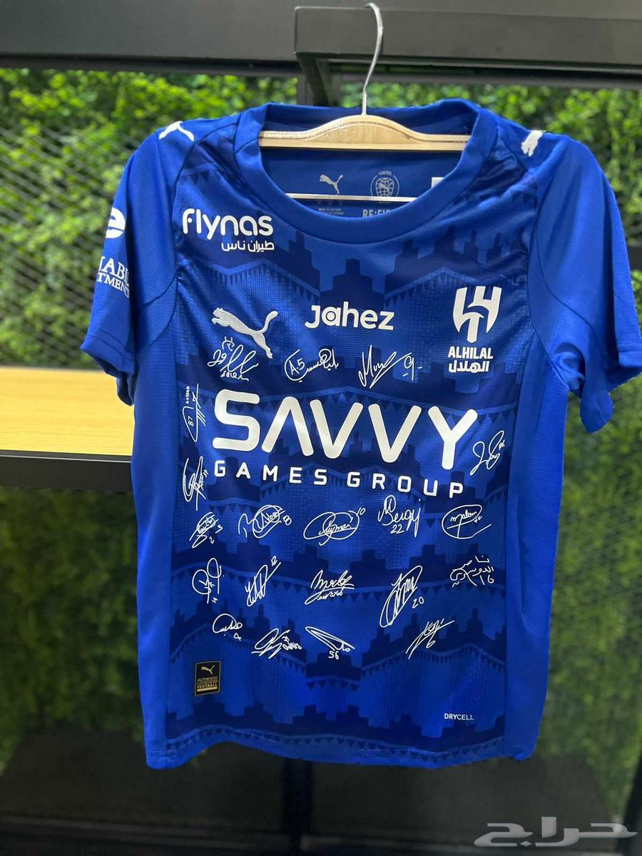 Al-Hilal Club's new T-shirt with player signatures, high-quality fabric64441924624514110