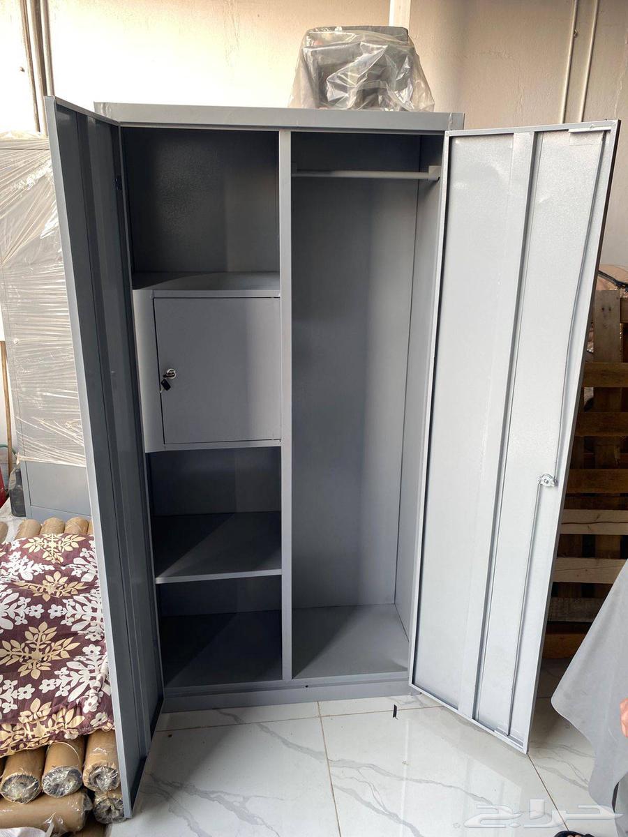 دولاب حديد ملابس بابين جديد64469641168130114