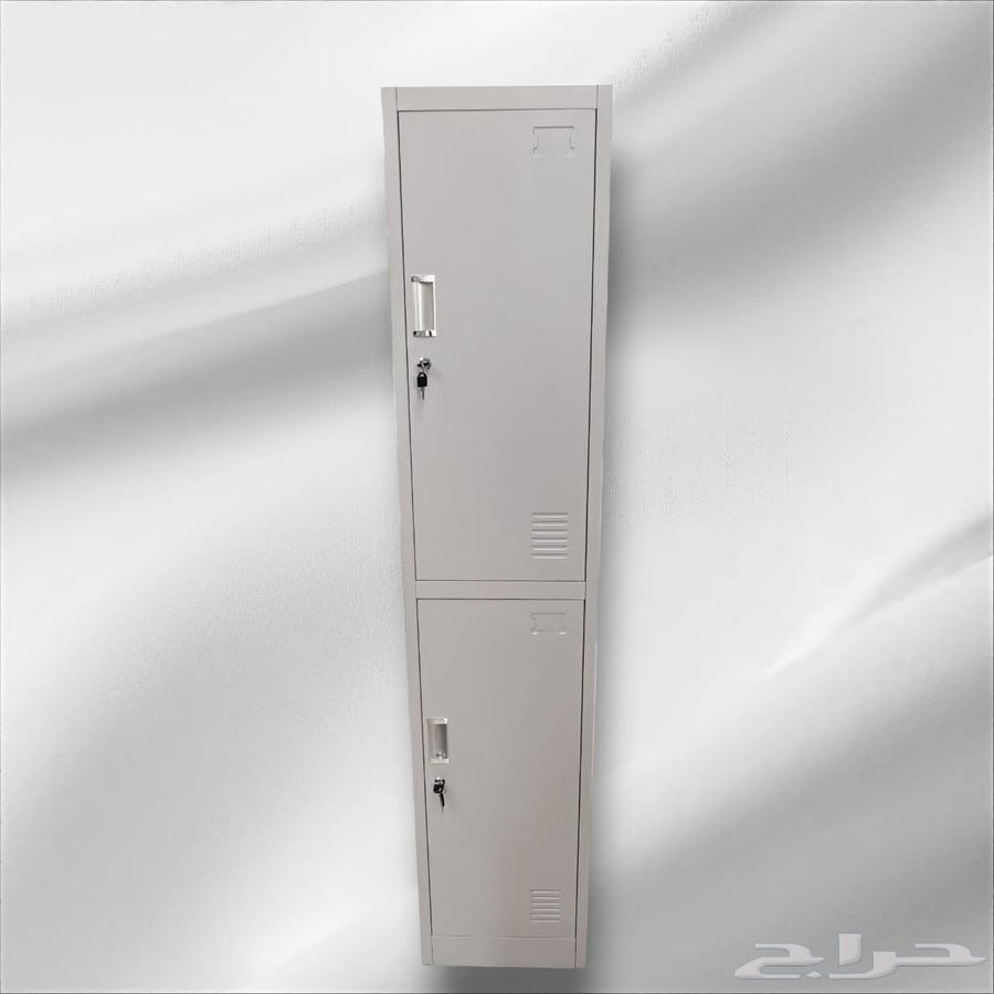 Practical and durable Chinese steel cabinet in elegant light and dark gray color64467059575555112