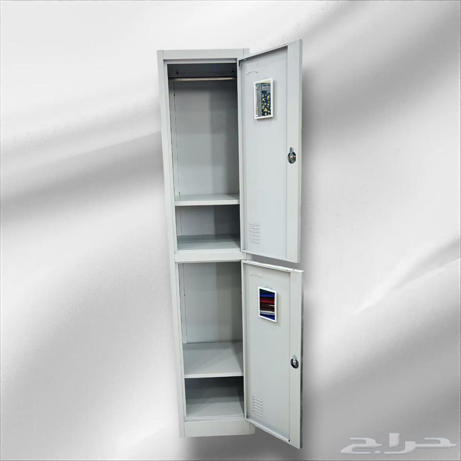 Practical and durable Chinese steel cabinet in elegant light and dark gray color64467059575555113
