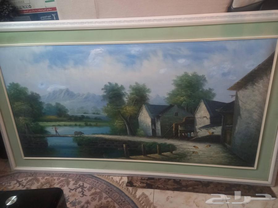 Classic dining table, classic side tables, paintings and antiques64468357200129113