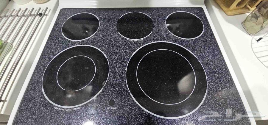 فرن كهربائي GE سيراميك 6 عيون   فرن سعة 680 لتر (نظيف)64466165013506114