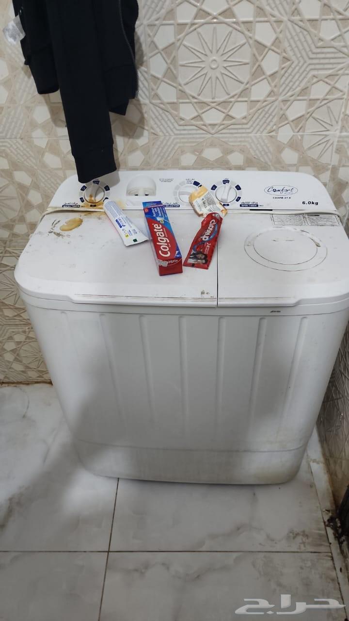 6 cubic feet Hash refrigerator in excellent condition with 6 kg washing machine64462171735811114