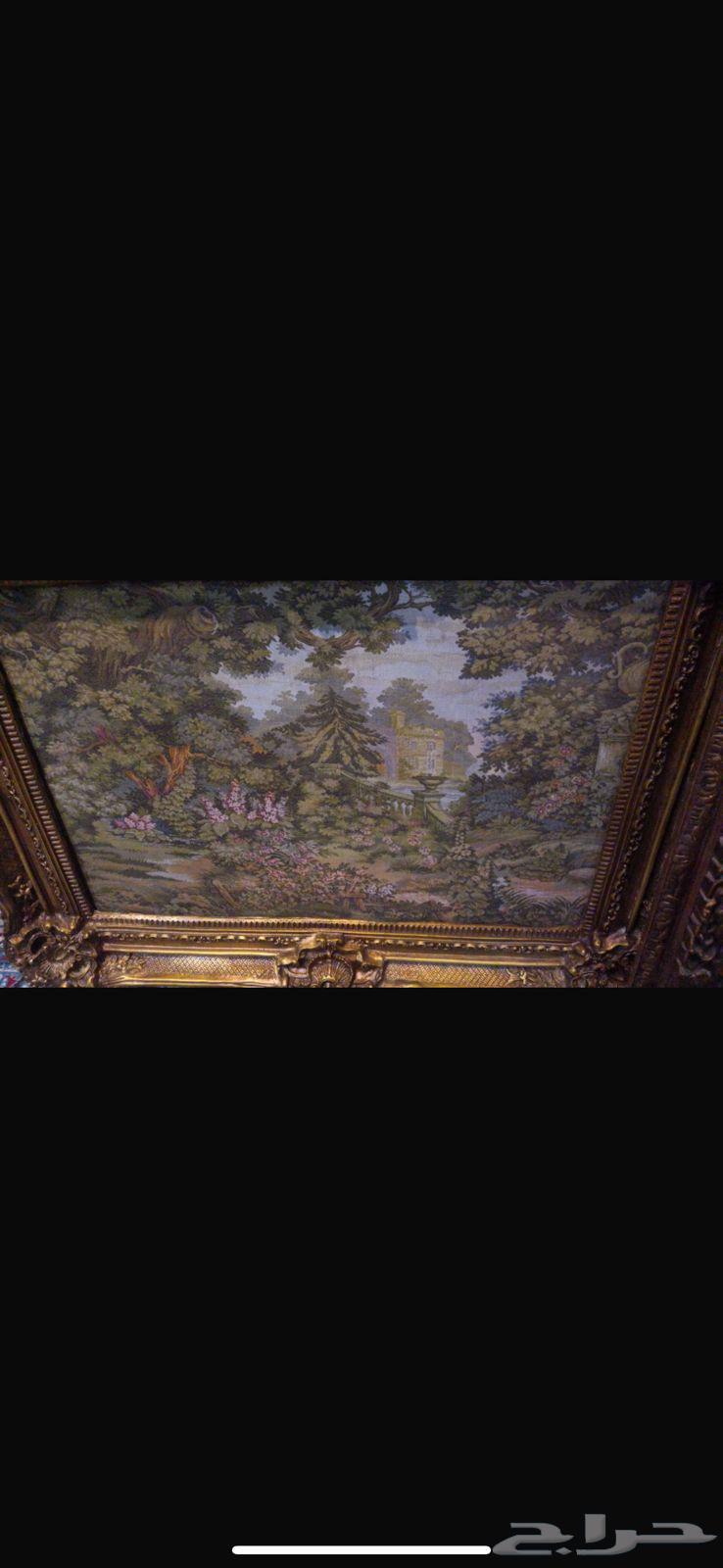 Classic dining table, classic side tables, paintings and antiques64468357200129114