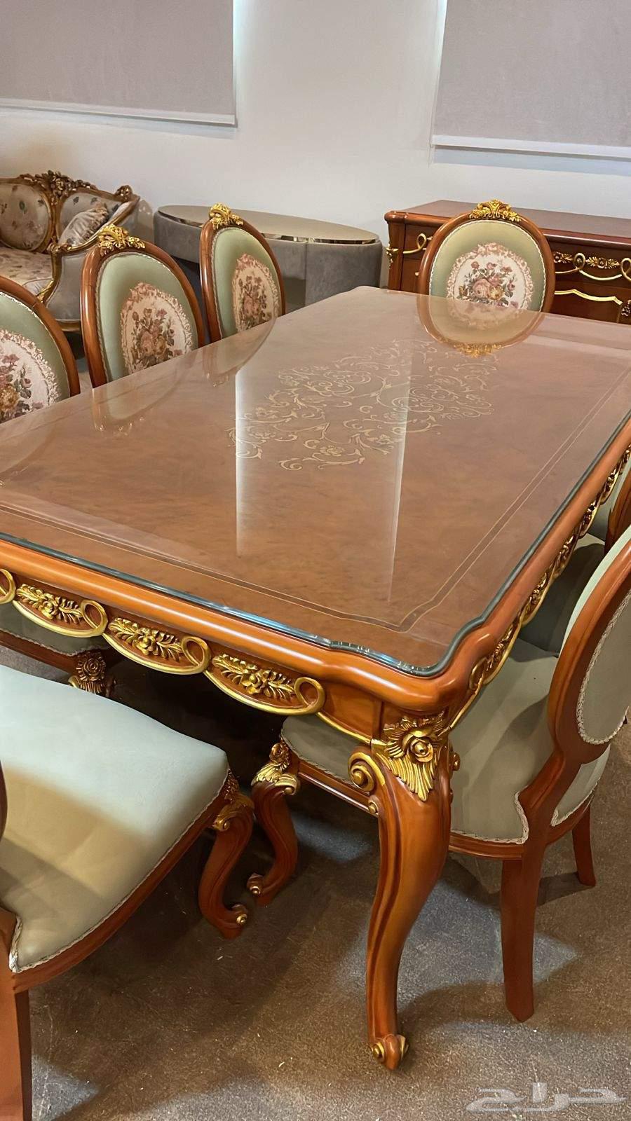 طاوله طعام خشب زان مصري64466642584578110