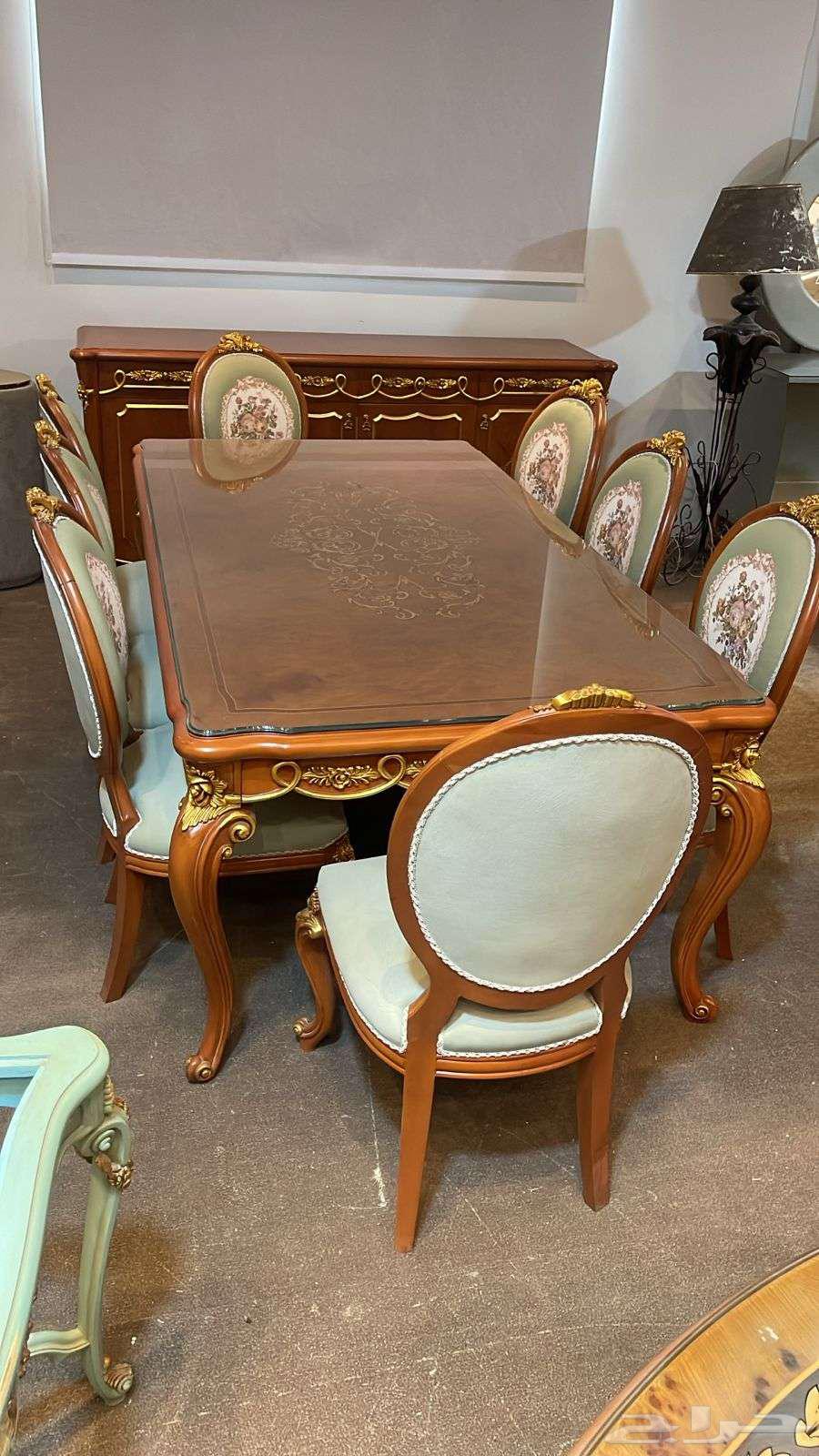 طاوله طعام خشب زان مصري64466642584578112