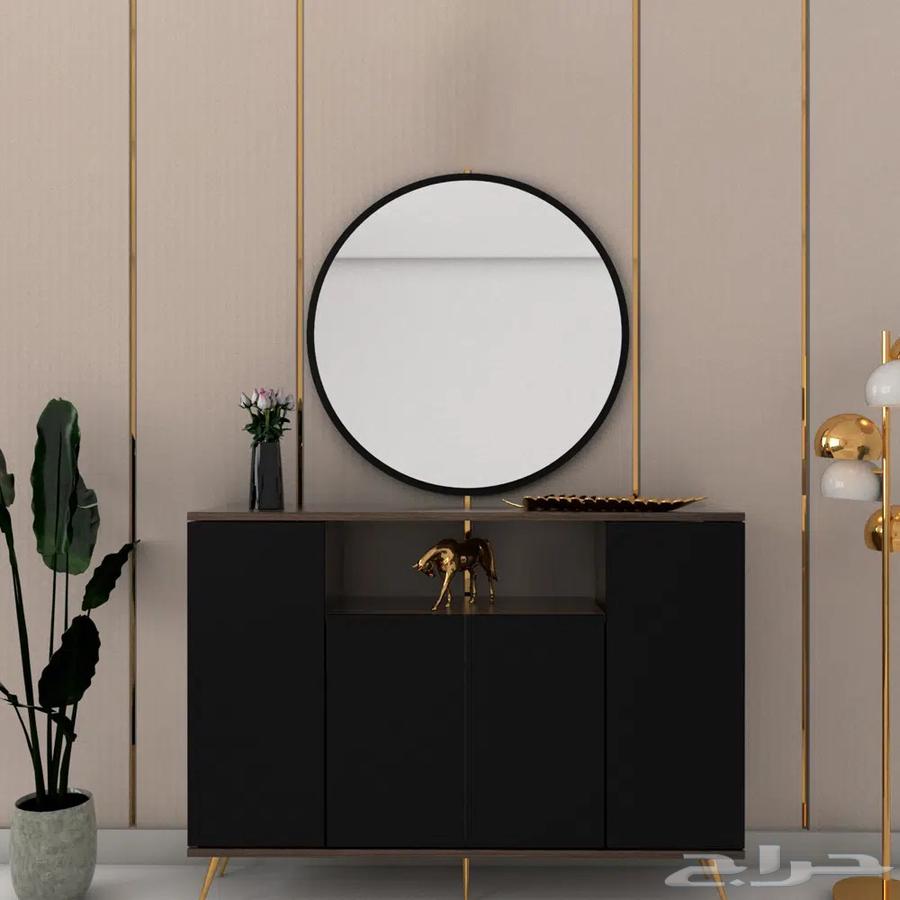 مدخل وخزانه مودرن أسود مع بني64475667484545111