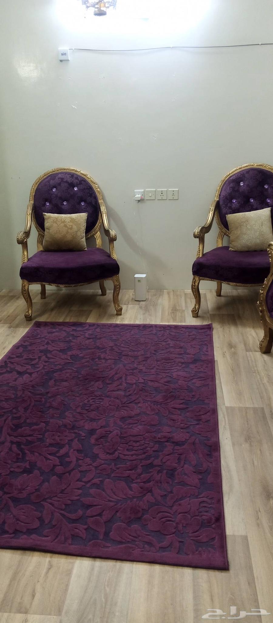 كنب 4 قطع للبيع مع السجادة نظييف جدا64472158971649113