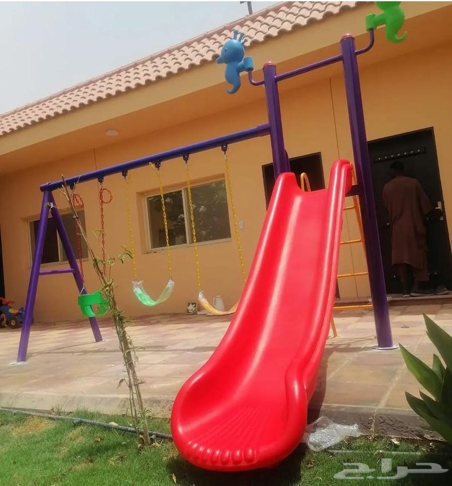 العاب اطفال مراجيح حديد بلاستيك ناطيطات هزاز64474059804545113