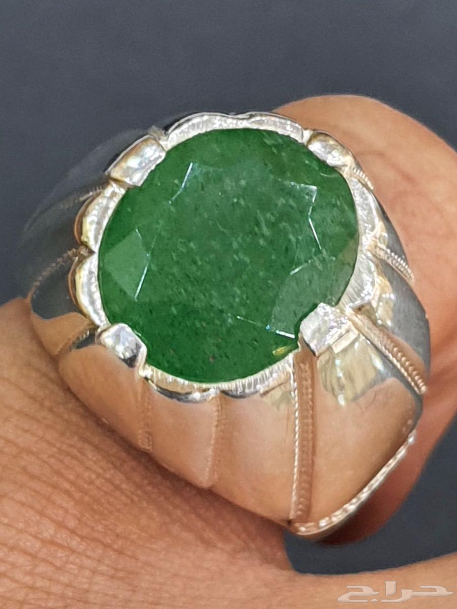 خاتم زمرد هندي بيريل طبيعي64476043918082111