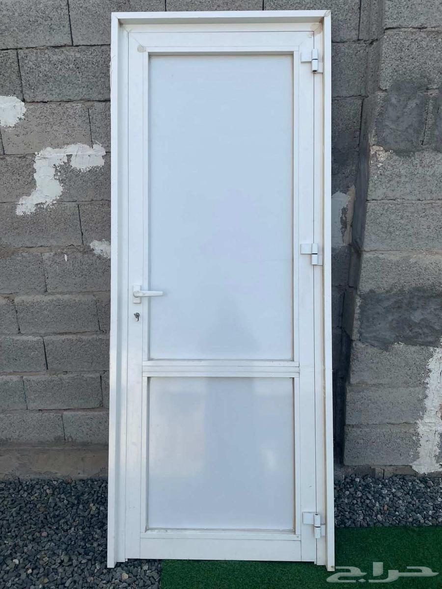 باب الامنيوم اللون أبيض 6 ملي نوعية قوية واصلية64473387970817112