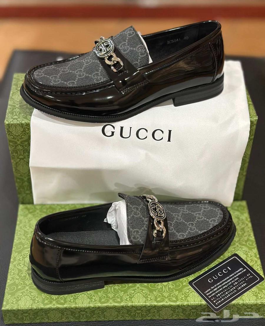 شوزات جوتشي رسميه جلديه رجالي Gucci حذاء لوربينا رجالي كاجول64475280681090110