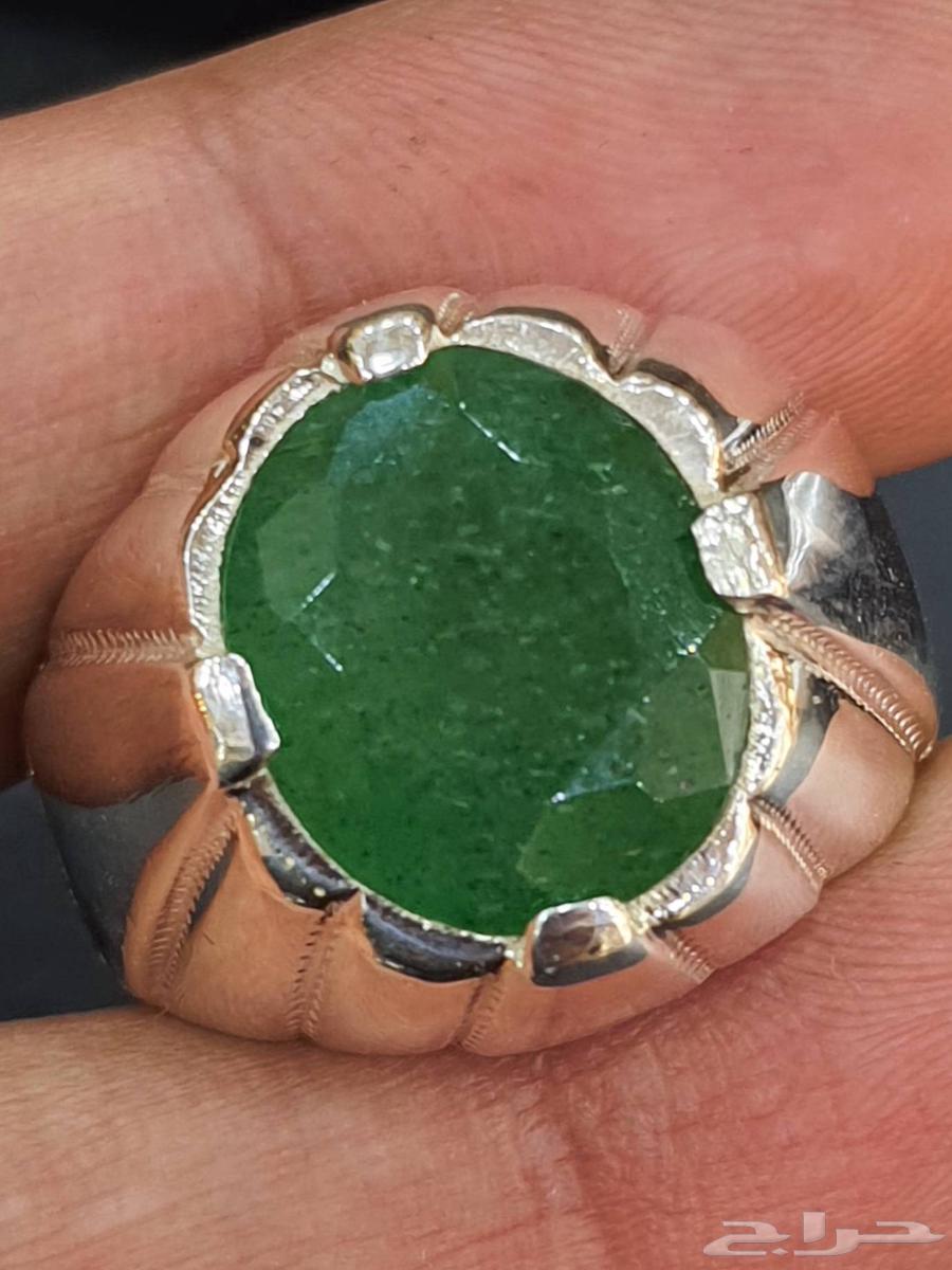خاتم زمرد هندي بيريل طبيعي64476043918082110
