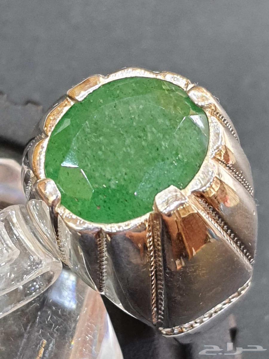 خاتم زمرد هندي بيريل طبيعي64476043918082113