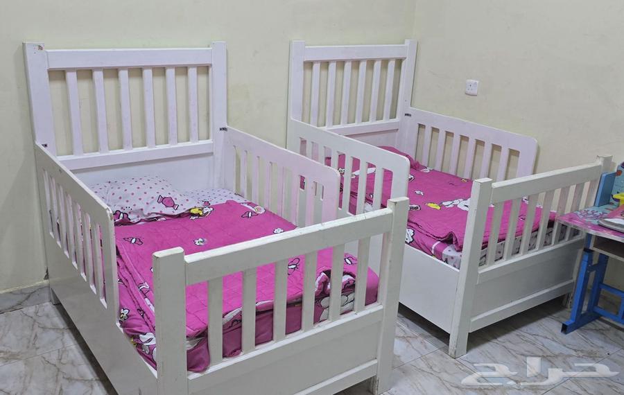 عدد 2 سرير اطفال  المرتبه64478567420547110
