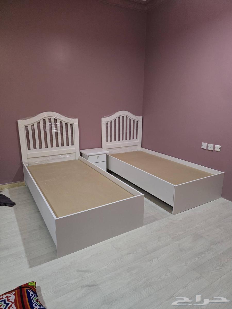 سرير خشب نفر واحد مقاس 90   190 سم جديد64474945718019110