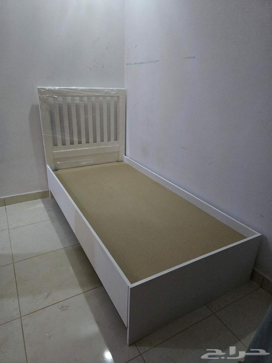سرير خشب نفر واحد مقاس 90   190 سم جديد64474945718019113