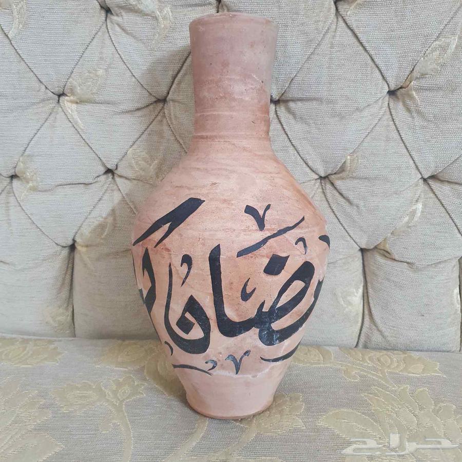 جرة فخار مكتوب عليه رمضان كريم64476100686593111