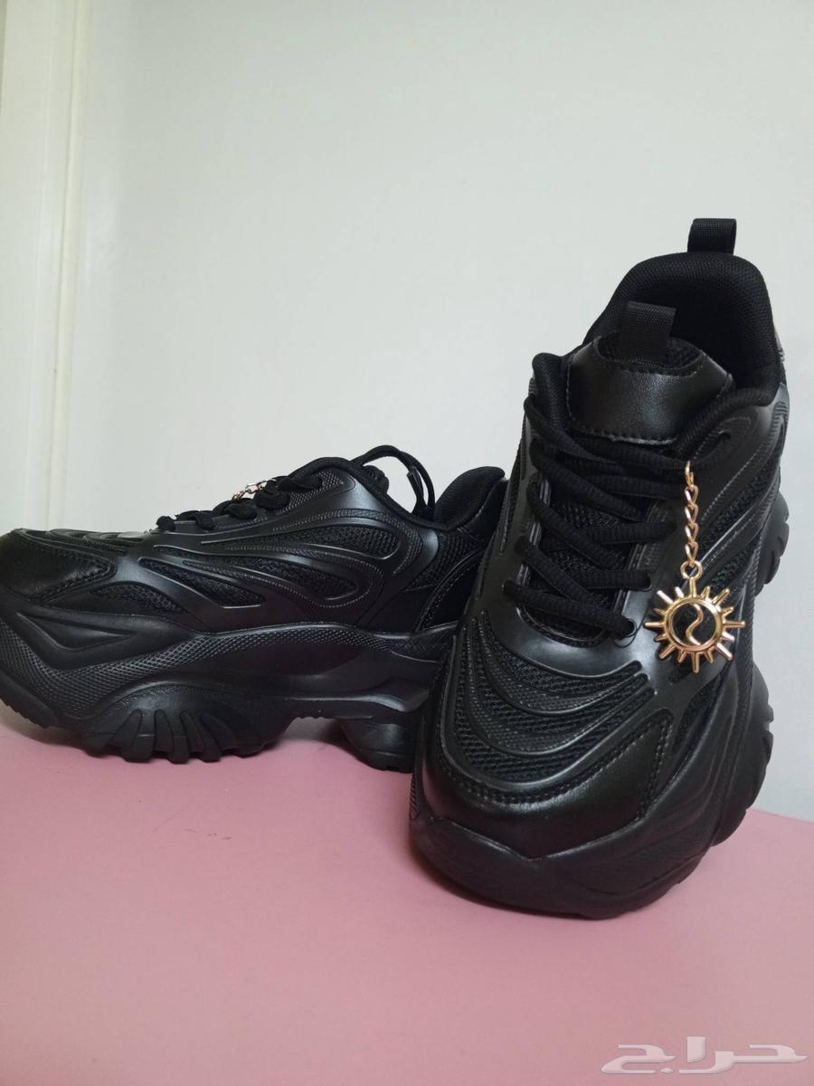 حذاء رياضي نسائي بارتفاع 7 سم مع زخارف64473512840449111