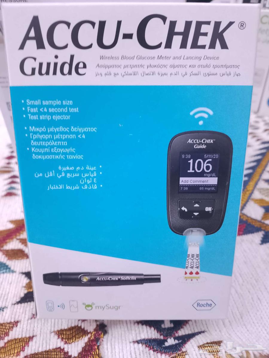جهاز سكر ماانفك معه شريط الاختبار150حبه للبيع على السوم64476294160897111