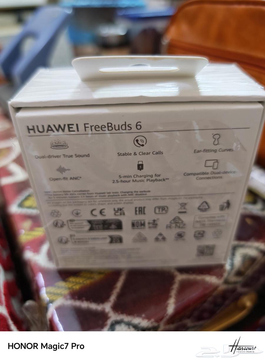 سماعة هواوي ايربودز 6 شبه جديدة تجربة فقط64477921844737112