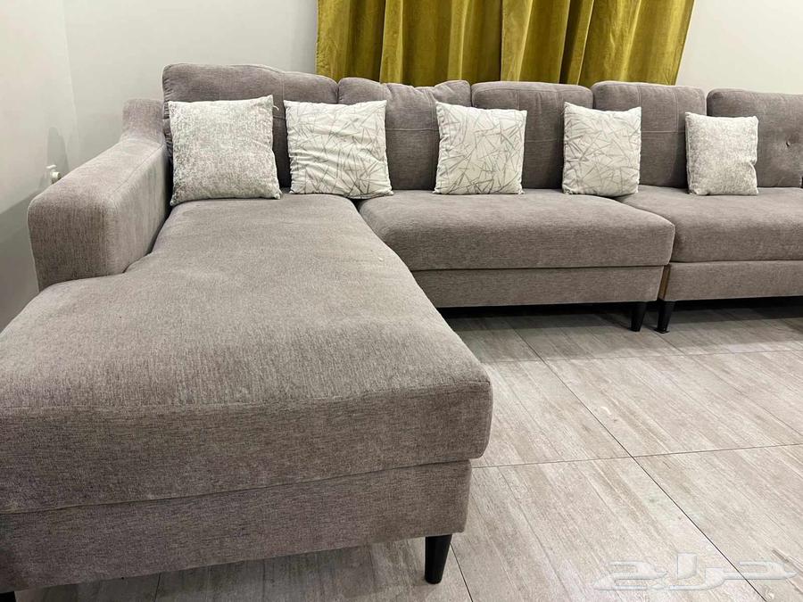 Elegant gray corner sofa, almost new, for sale, used less than a year64477755743489111