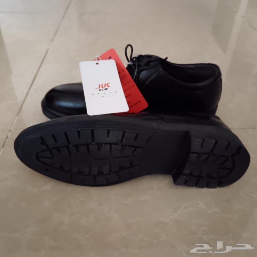 حذاء جلد طبيعي ونعل رابر ..64478676910467112