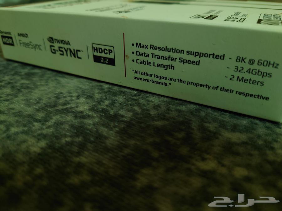 كيبيل ديسبلاي بورت براميت 8K 60Hz DisplayPort Cable (جديد)64475129741185112