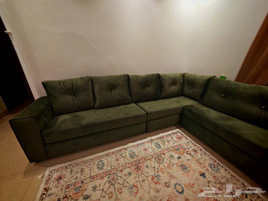 كنب جديد حرف L للبيع. السعر قابل للتفاوض..64477046711554113