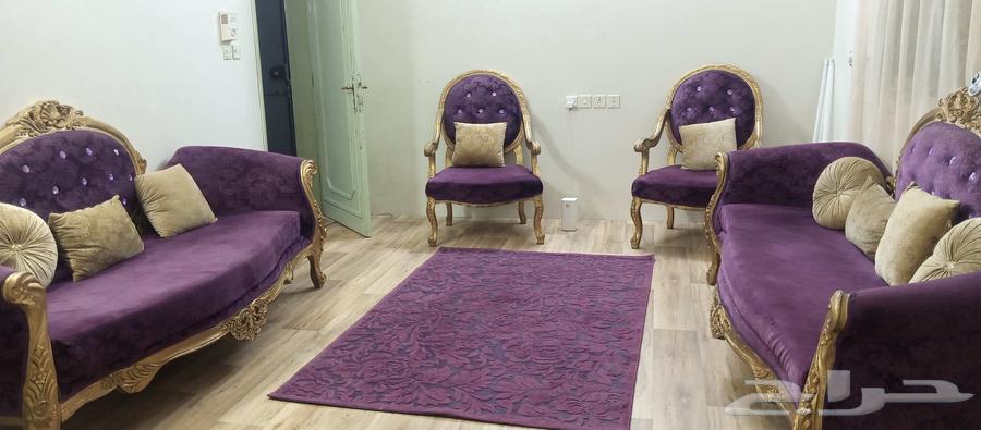 كنب 4 قطع للبيع مع السجادة نظييف جدا64472158971649110