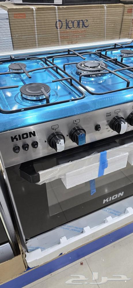 فرن غاز كيون 5عيون استيل افران غاز كبير جديد بوتاجاز 5 عين64468496601601112