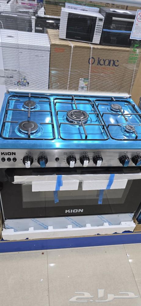 فرن غاز كيون 5عيون استيل افران غاز كبير جديد بوتاجاز 5 عين64468496601601113