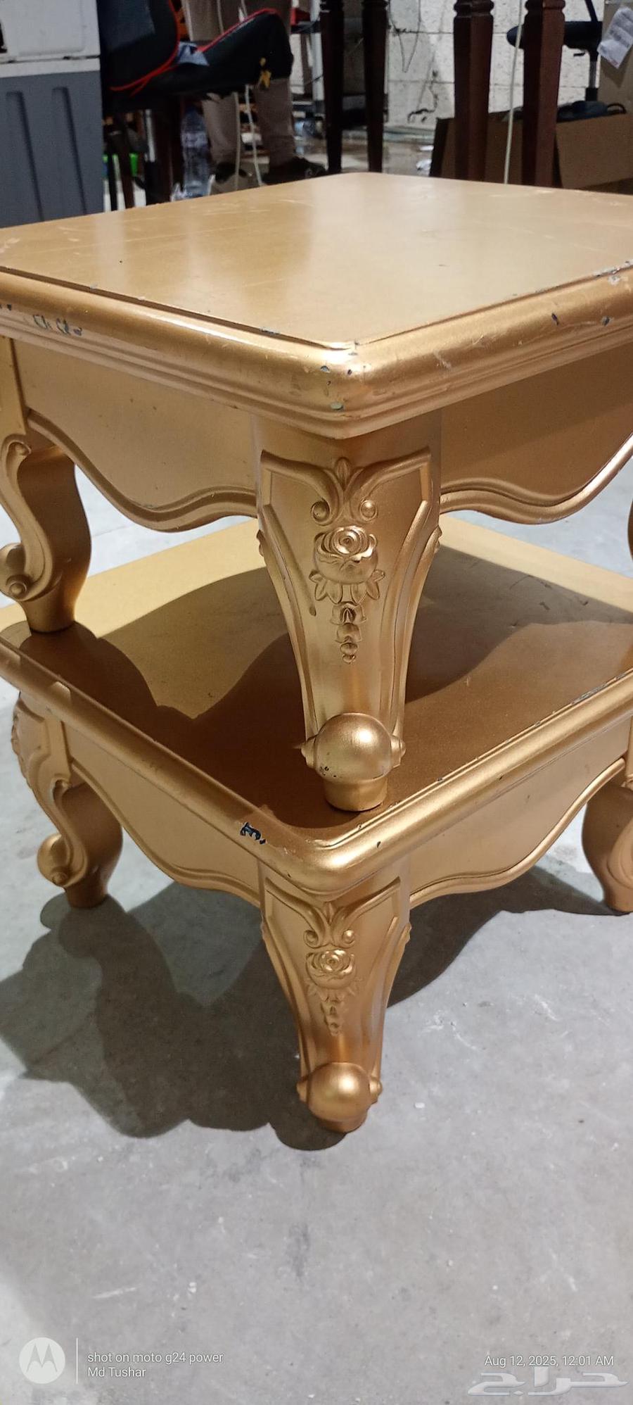 Solid Heavy Wooden Side Tables   Premium Quality   خشب طبيعي64472550652033113