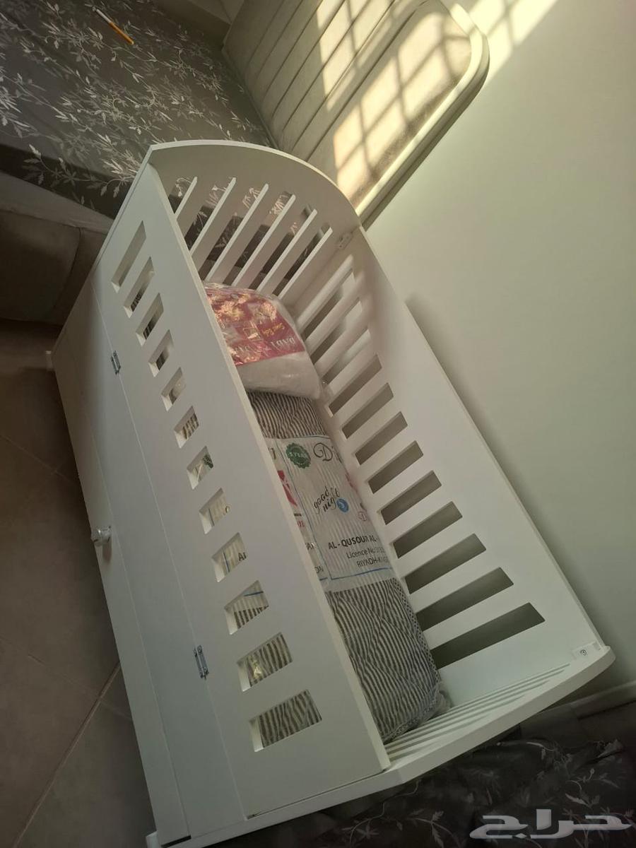 سرير خشب أطفال مقاس 120 60 سم جديد64474444366722111