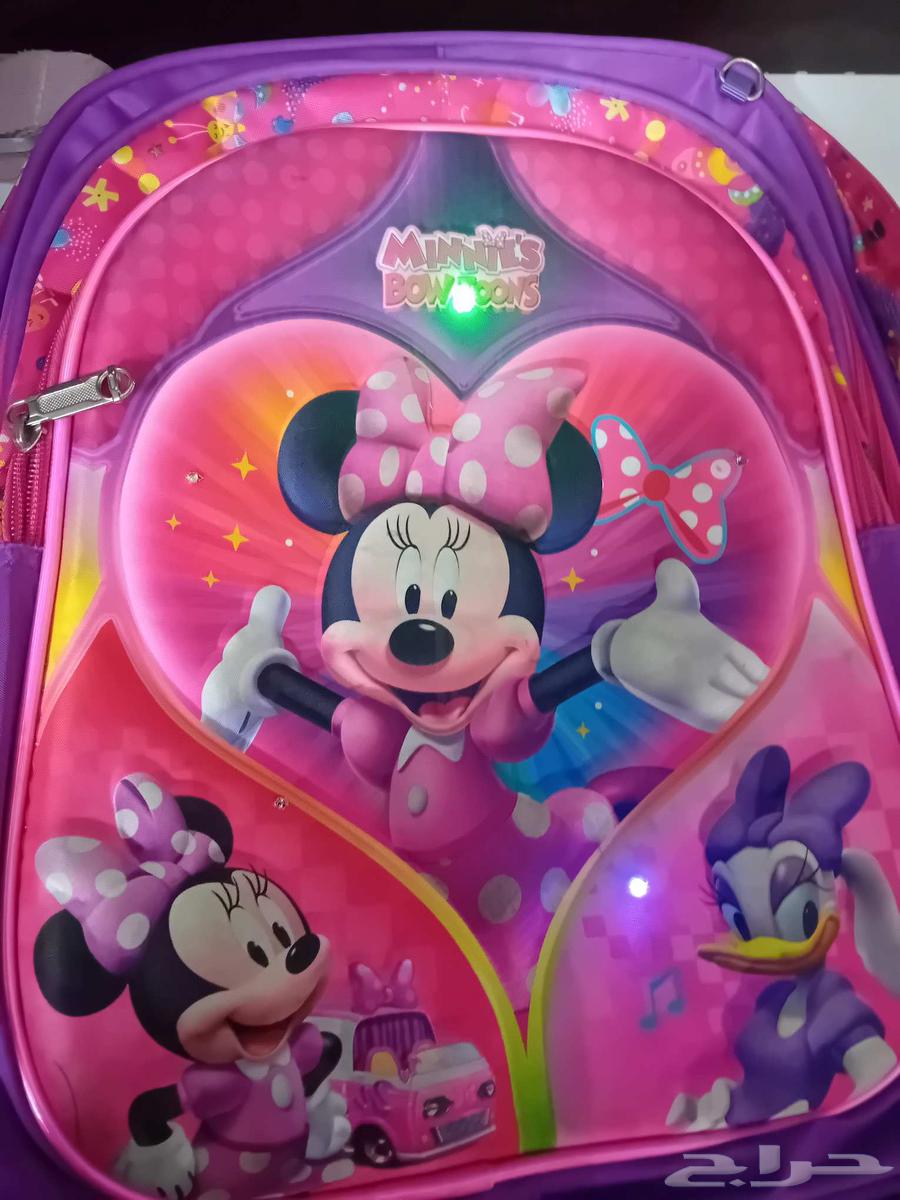 شنطة مدرسة للبنات ميكي ماوس و تضوي نور64483068833793113