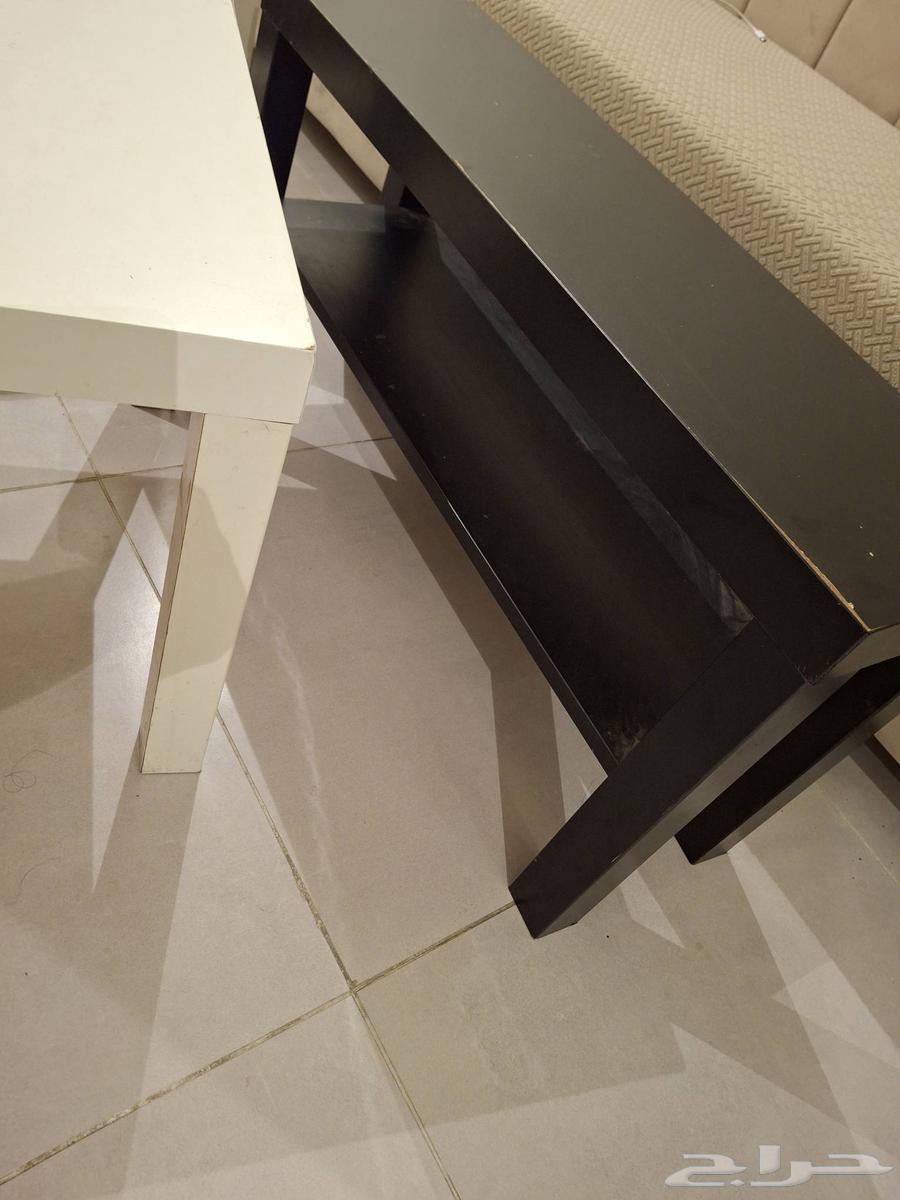 طاولتي وحدة مستطيل وحدة مربع طاوله من ايكيا وحالات جيدة64480881353730111
