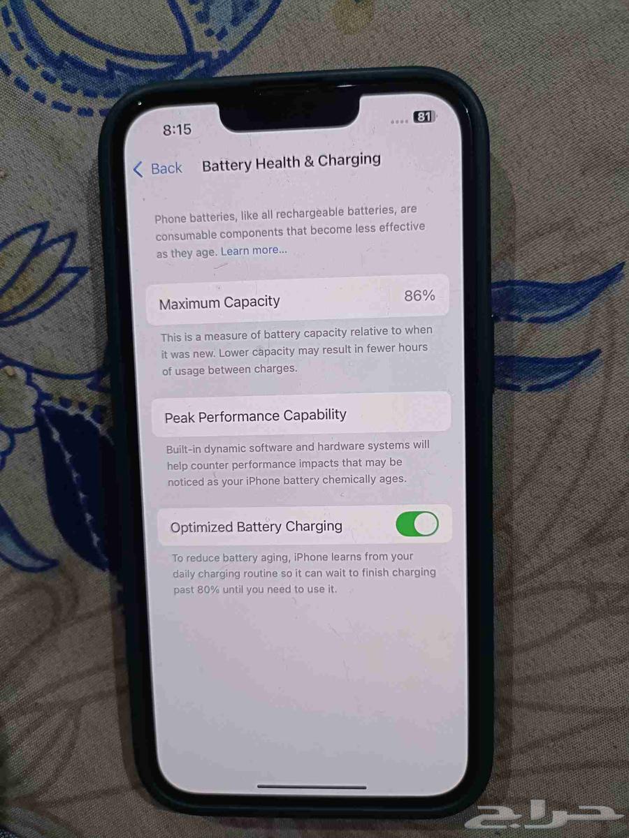 iPhone 14 (128GB)   Battery 86 with Original Charger64484074896642113